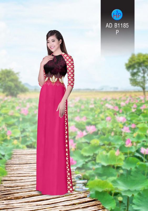Vải áo dài hoa Sen