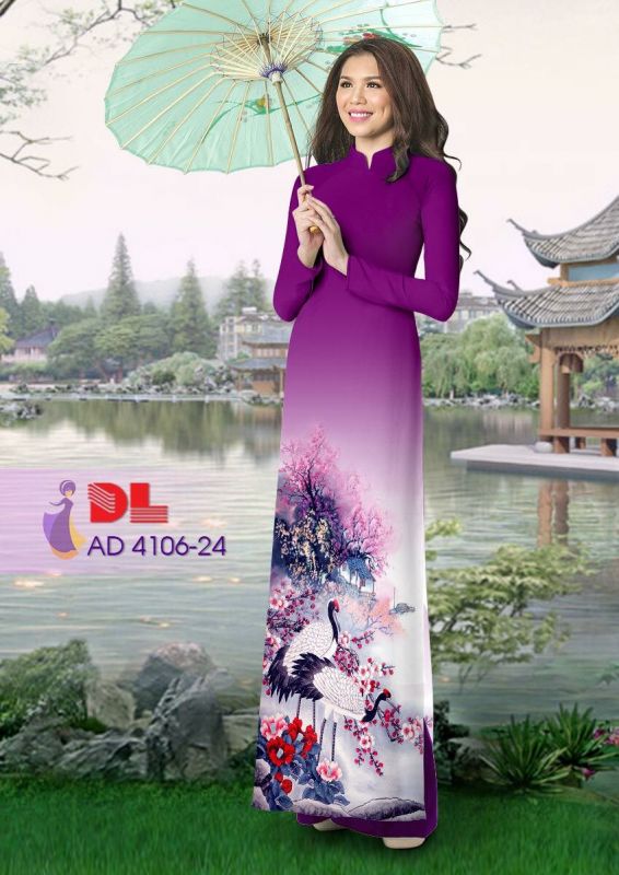 Vải áo dài chim cảnh