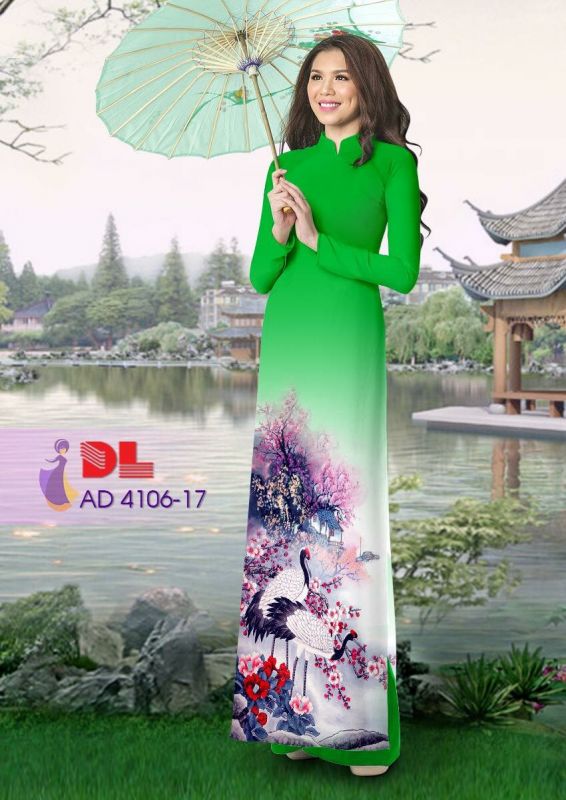 Vải áo dài chim cảnh