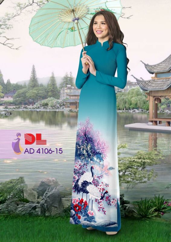 Vải áo dài chim cảnh