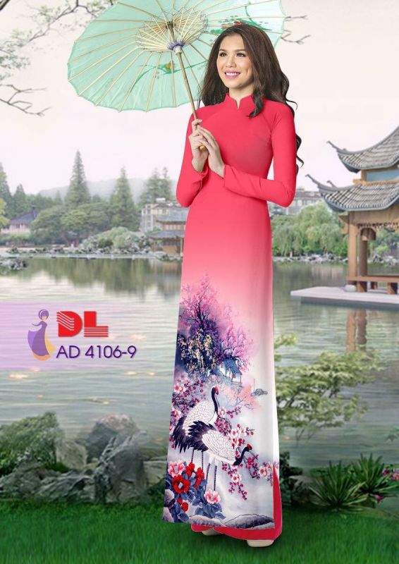Vải áo dài chim cảnh