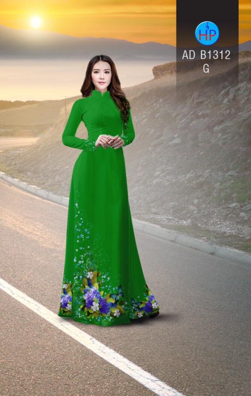 Vải áo dài hoa lấp lánh