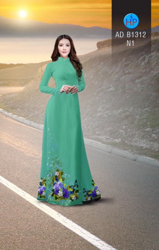 Vải áo dài hoa lấp lánh