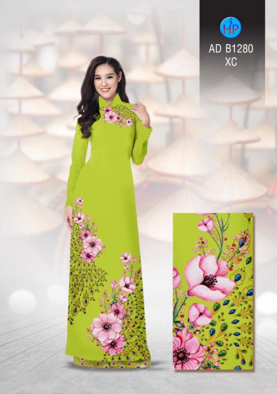 Vải áo dài hoa tua tủa Vải áo dài hoa tua tủa