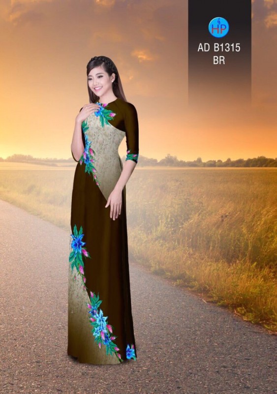 Vải áo dài hoa văn xéo