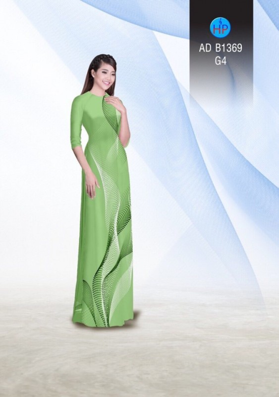 Vải áo dài họa tiết 3D