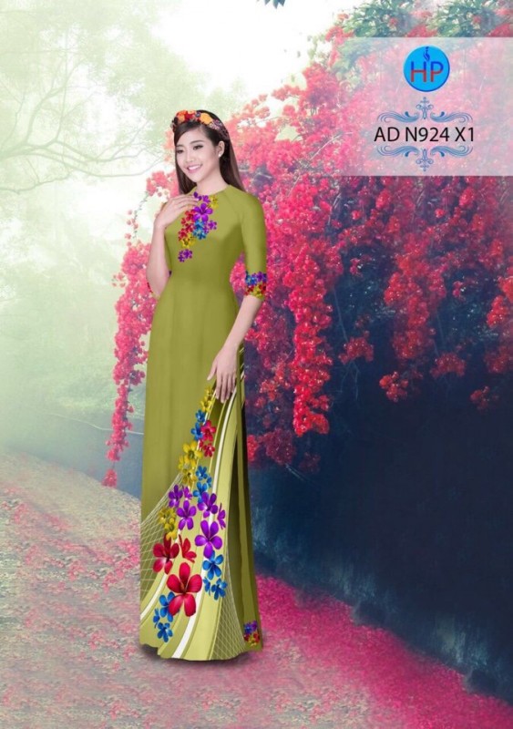 Vải áo dài hoa dây
