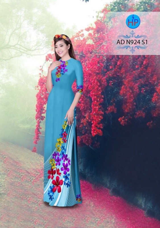 Vải áo dài hoa dây