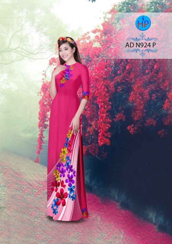 Vải áo dài hoa dây