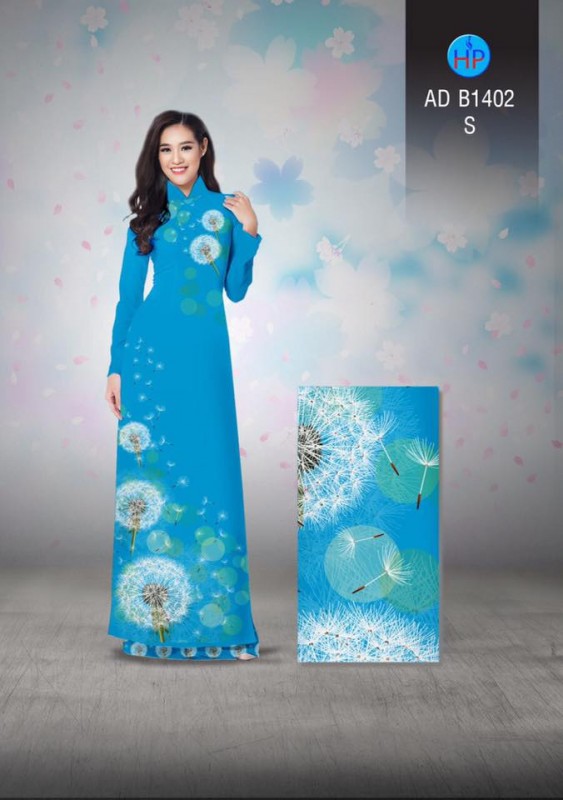 Vải áo dài hoa Cẩm Tú Cầu Vải áo dài hoa Cẩm Tú Cầu