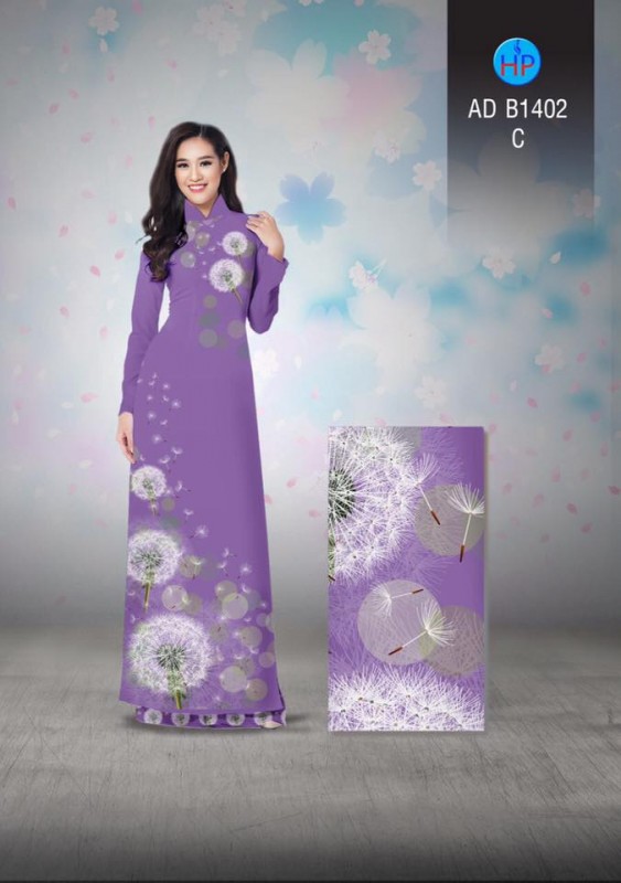 Vải áo dài hoa Cẩm Tú Cầu Vải áo dài hoa Cẩm Tú Cầu