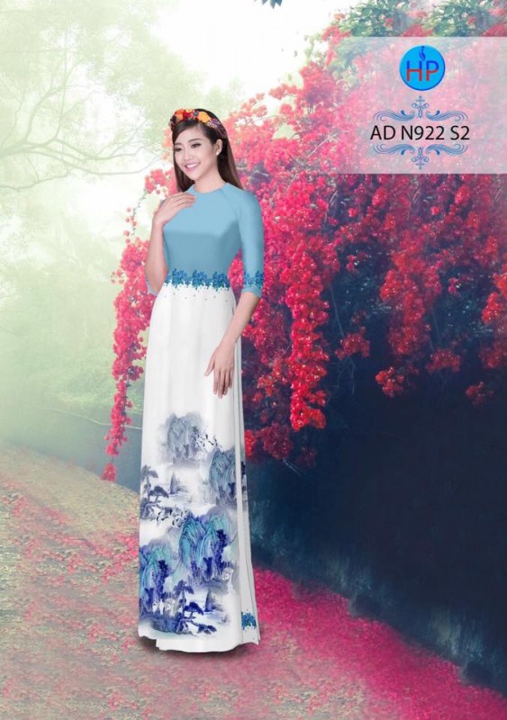 Vải áo dài phong cảnh