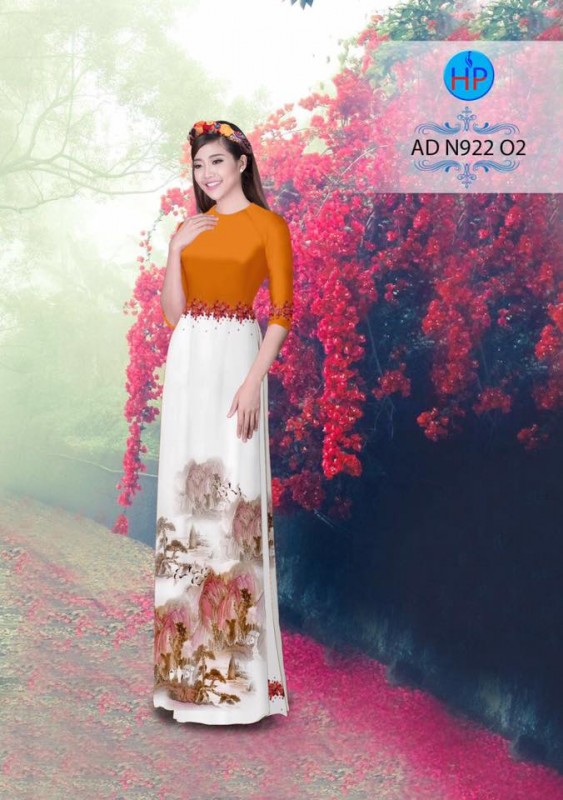 Vải áo dài phong cảnh
