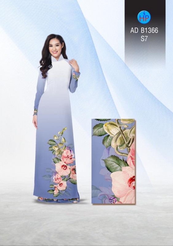 Vải áo dài hoa Lan Vải áo dài hoa Lan