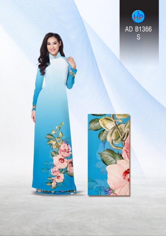 Vải áo dài hoa Lan Vải áo dài hoa Lan