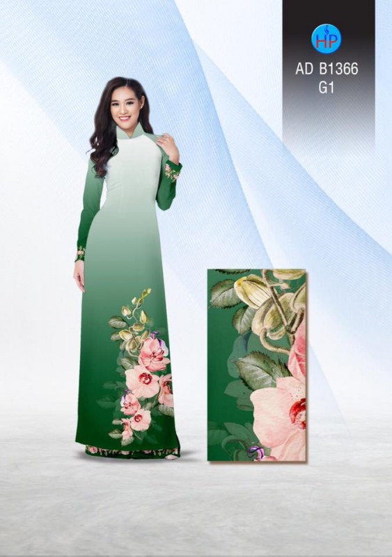 Vải áo dài hoa Lan Vải áo dài hoa Lan