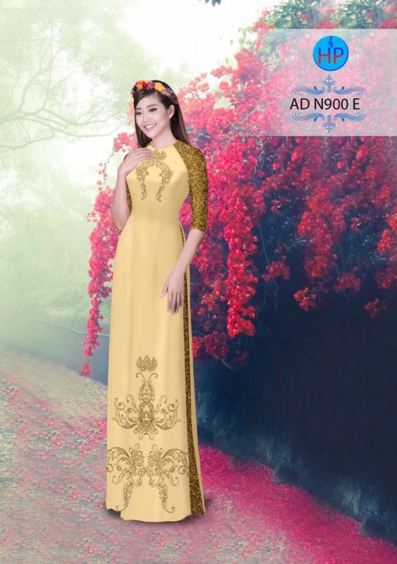 Vải áo dài hoa văn chìm