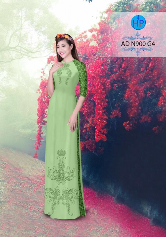 Vải áo dài hoa văn chìm