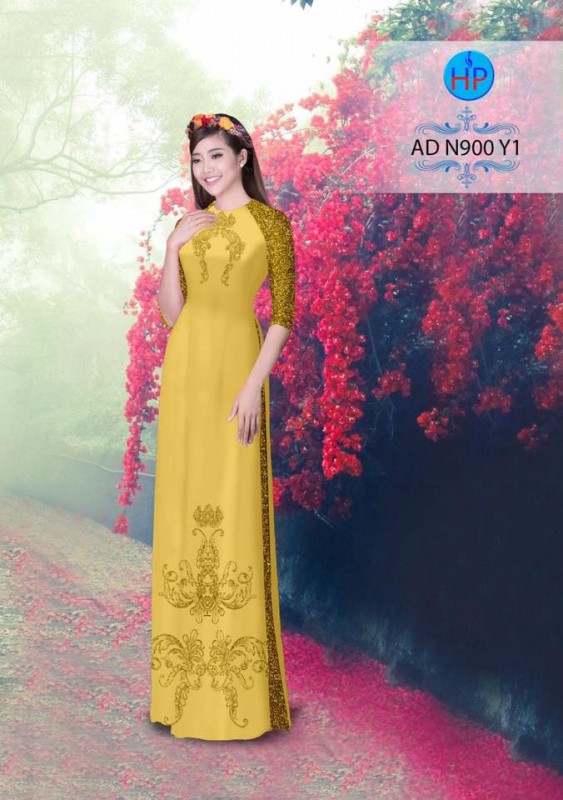 Vải áo dài hoa văn chìm