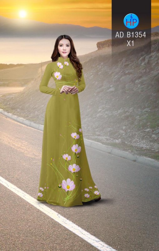 Vải áo dài hoa dây