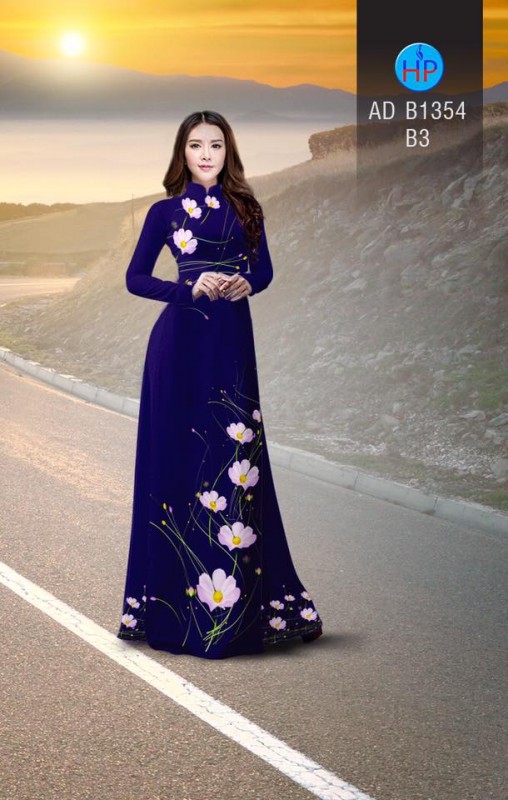 Vải áo dài hoa dây