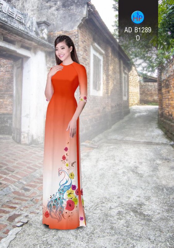 Vải áo dài chim công Vải áo dài chim công