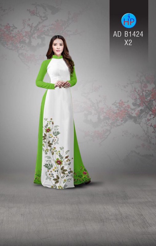 Vải áo dài hoa dây