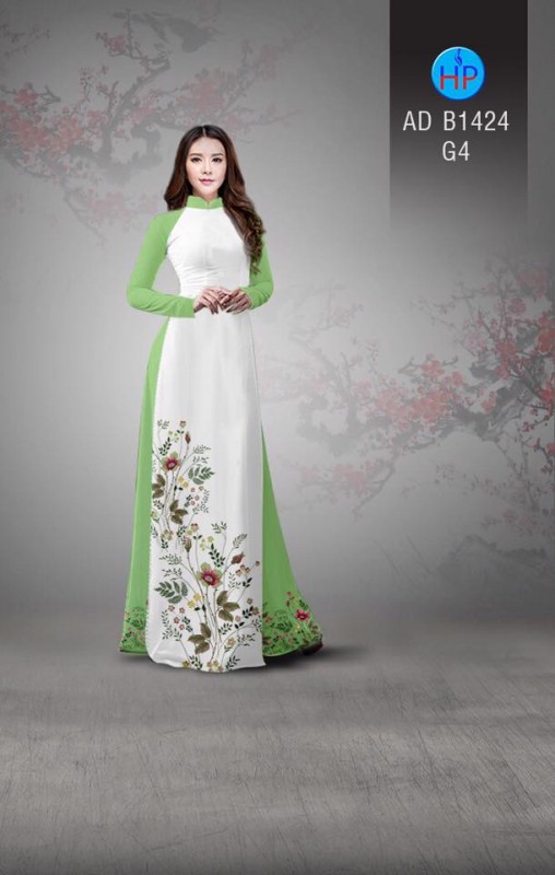 Vải áo dài hoa dây