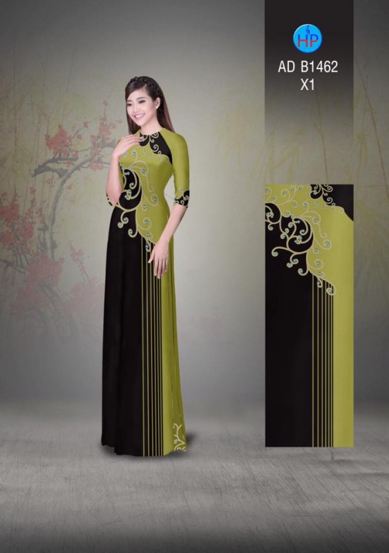 Vải áo dài hoa văn dây
