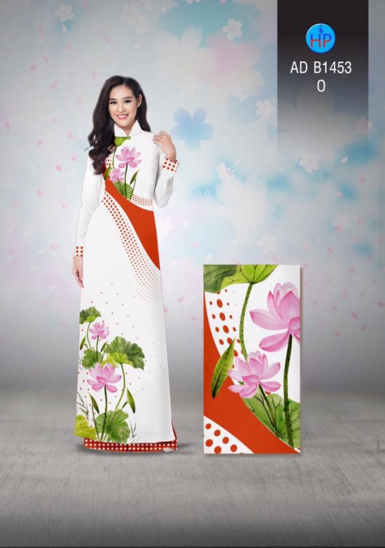 Vải áo dài hoa Sen đẹp Vải áo dài hoa Sen đẹp