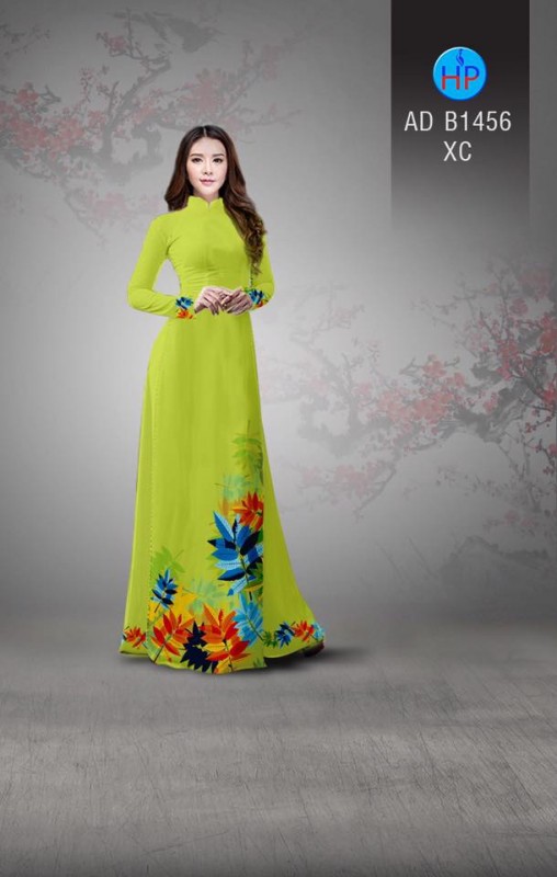Vải áo dài hình lá cây Vải áo dài hình lá cây