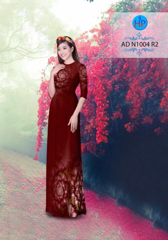 Vải áo dài hoa văn lập thể
