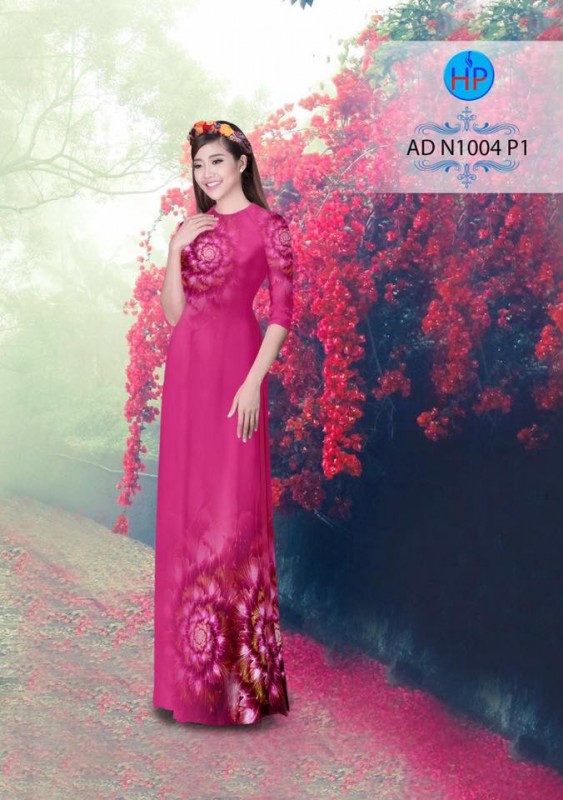 Vải áo dài hoa văn lập thể