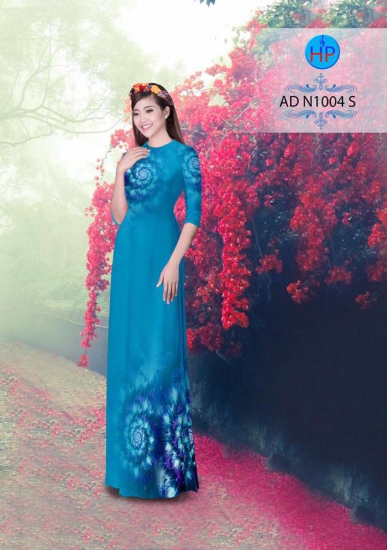 Vải áo dài hoa văn lập thể