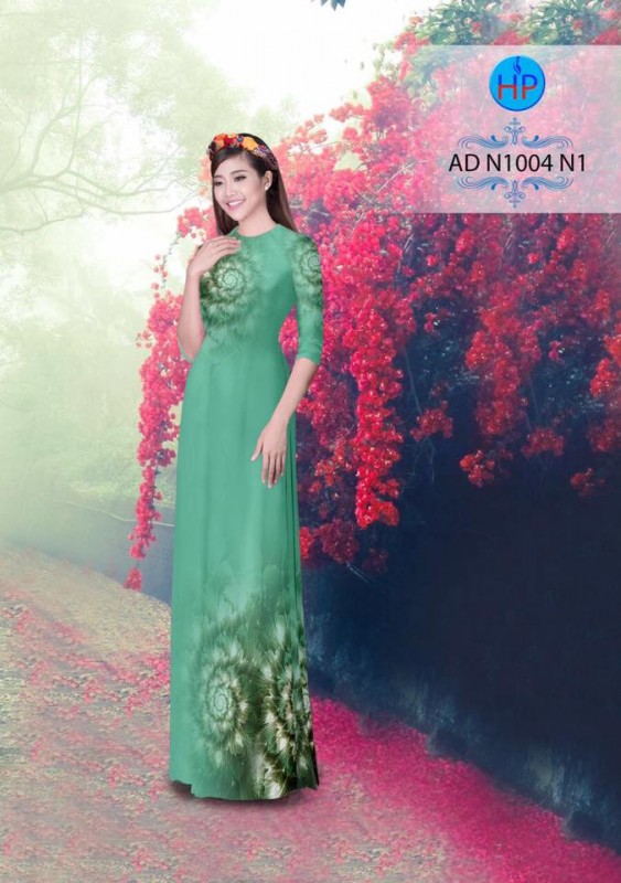 Vải áo dài hoa văn lập thể