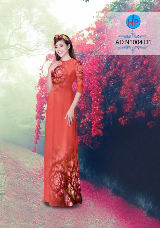 Vải áo dài hoa văn lập thể