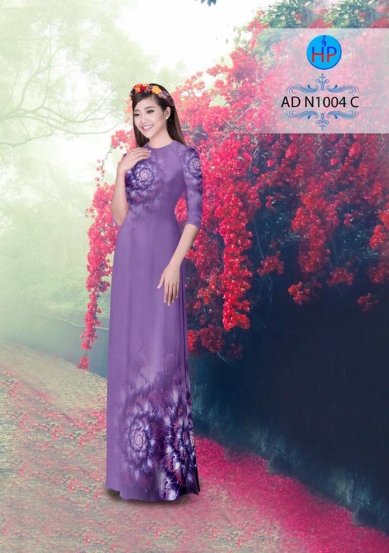 Vải áo dài hoa văn lập thể