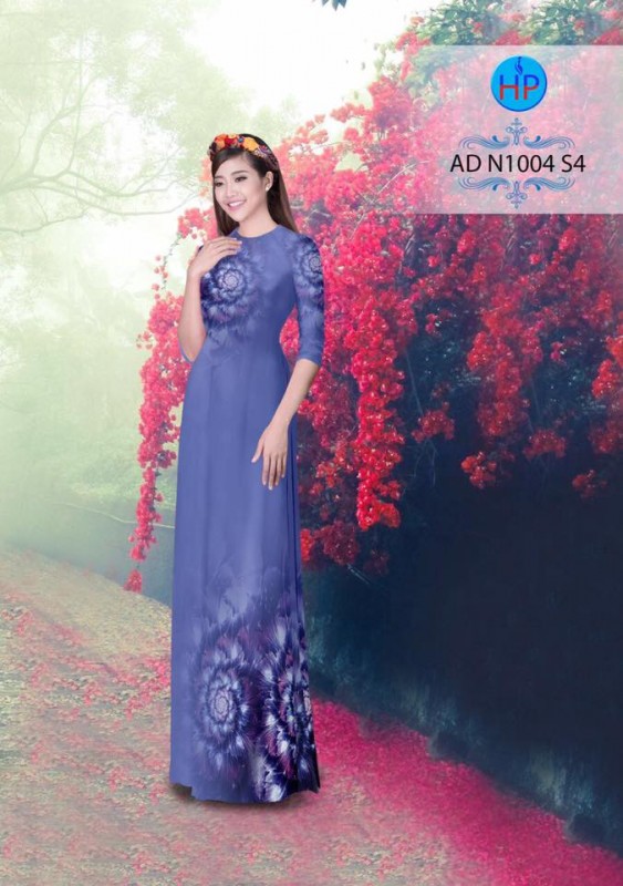 Vải áo dài hoa văn lập thể