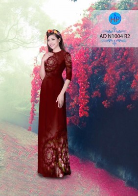 Vải áo dài hoa văn lập thể-DT 3455