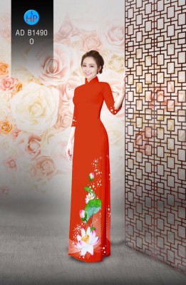 Vải áo dài hoa sen-DT 3459