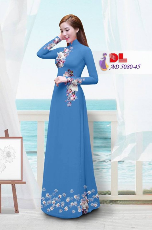 Vải áo dài hoa Sứ