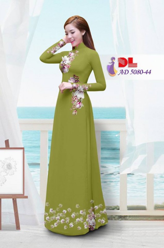 Vải áo dài hoa Sứ