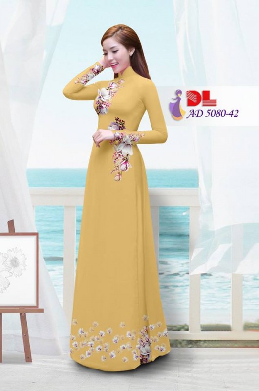 Vải áo dài hoa Sứ