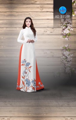 Vải áo dài in hoa vẽ-DT 3476