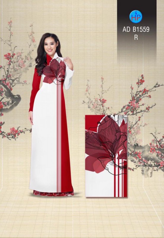 Vải áo dài hoa Sen