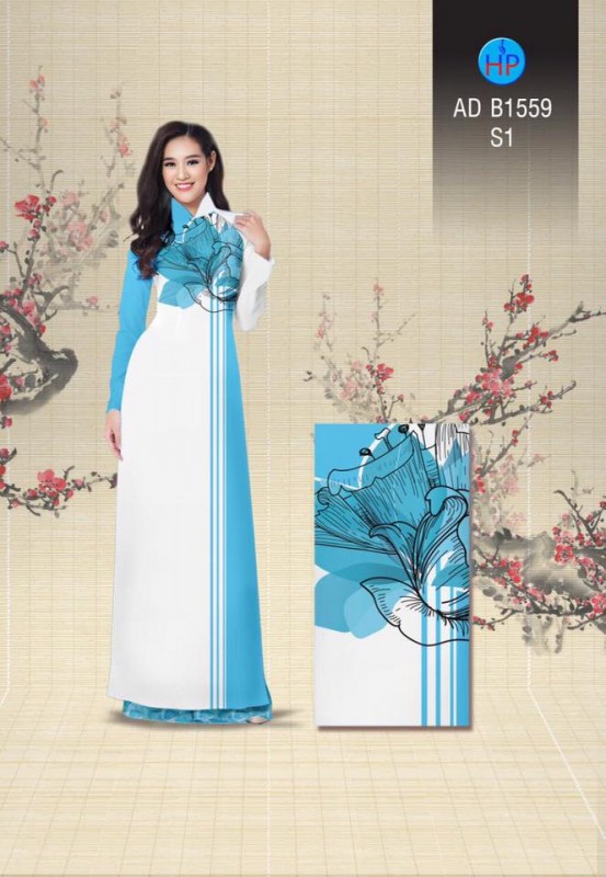 Vải áo dài hoa Sen
