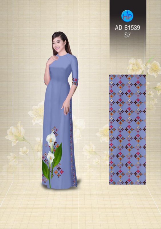 Vải áo dài hoa loa kèn