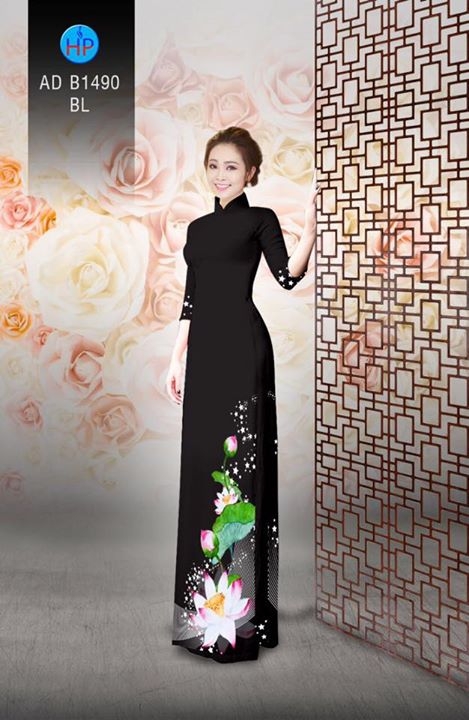 Vải áo dài hoa Sen