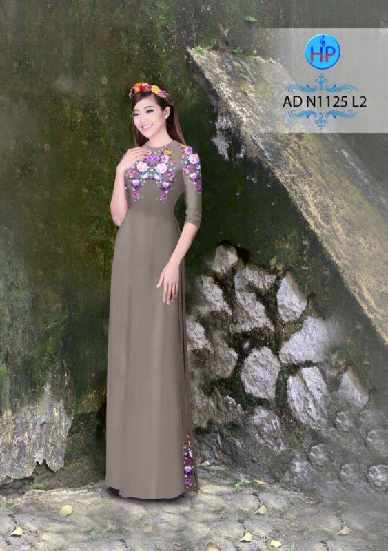 Vải áo dài hoa nhỏ