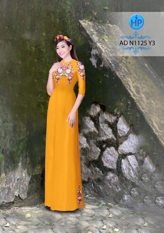 Vải áo dài hoa nhỏ